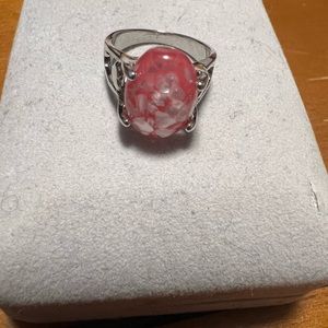 Pink costume ring